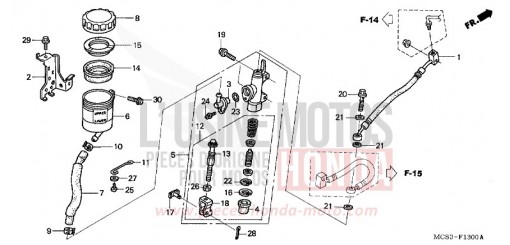 RR. BRAKE MASTER CYLINDER (ST1300) ST13002 de 2002